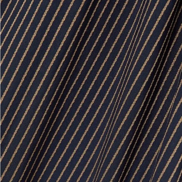 LA LIGNE Gitane Ruched Striped Cotton-Blend Dress size medium w/ pockets - Picture 2 of 12